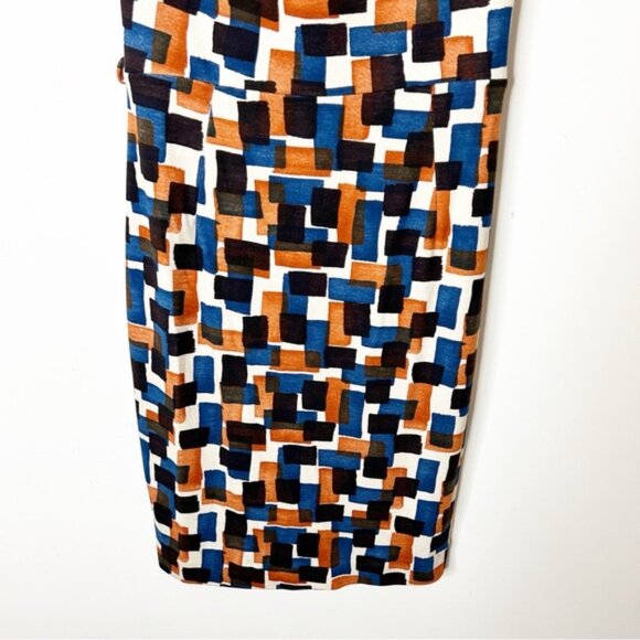 MANGO Suit Mini Dress Pencil sleeveless geometric pattern Size XS - Picture 7 of 16